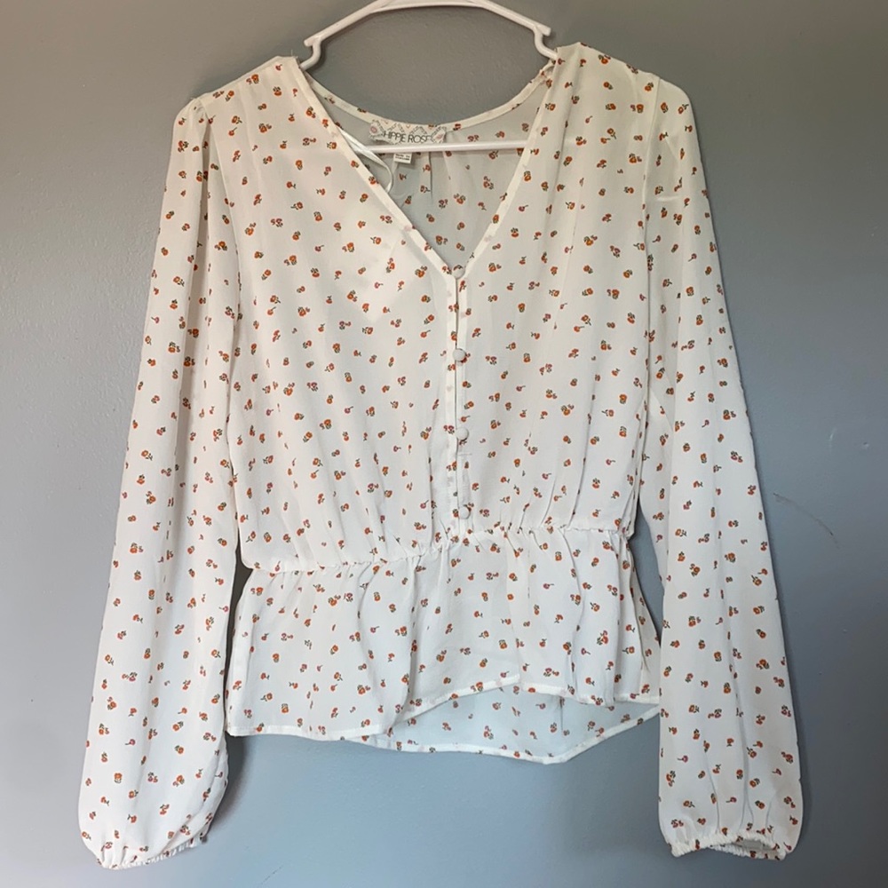 patterned HIPPIE ROSE blouse
